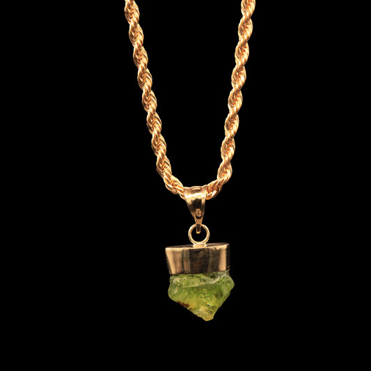 8 CARAT NATURAL UNTREATED SOUTH AFRICAN PERIDOT GEM ON ROPE