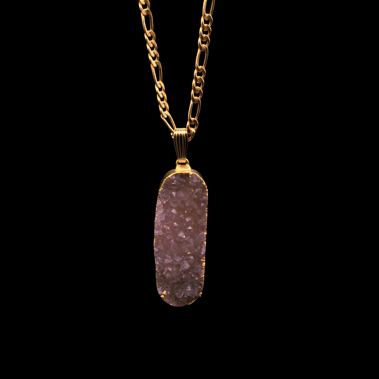 Lavendar Agate Druzy on Figaro