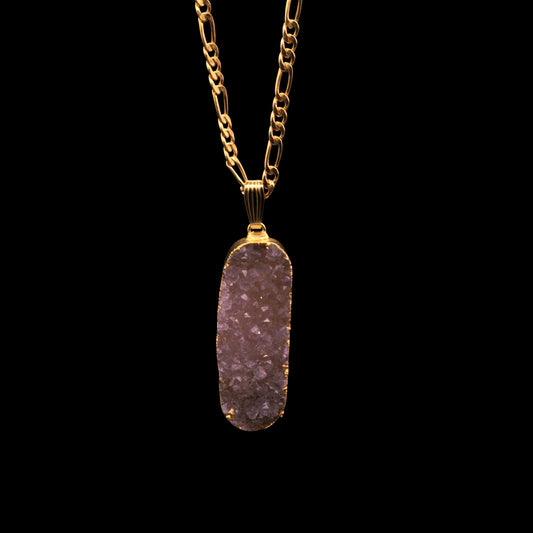 Lavendar Agate Druzy on Figaro