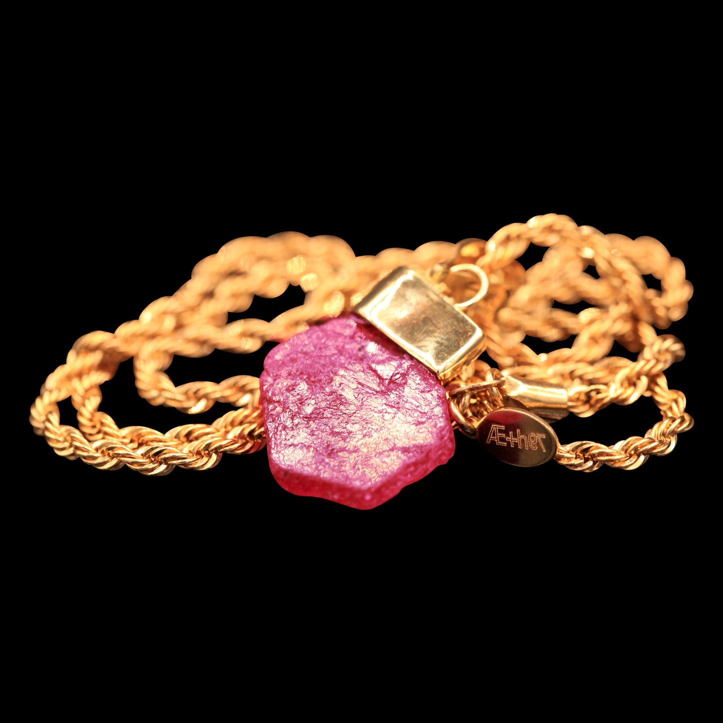 10.11 CARAT NATURAL UNTREATED TANZANIAN RUBY GEM ON ROPE