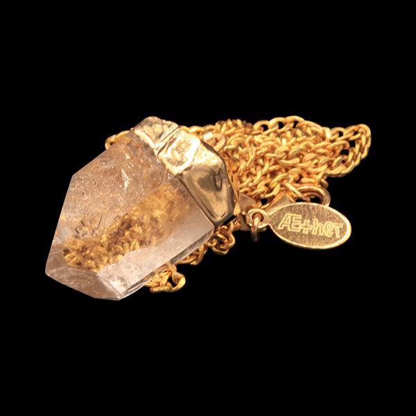 Petite Clear Quartz Point on Curb