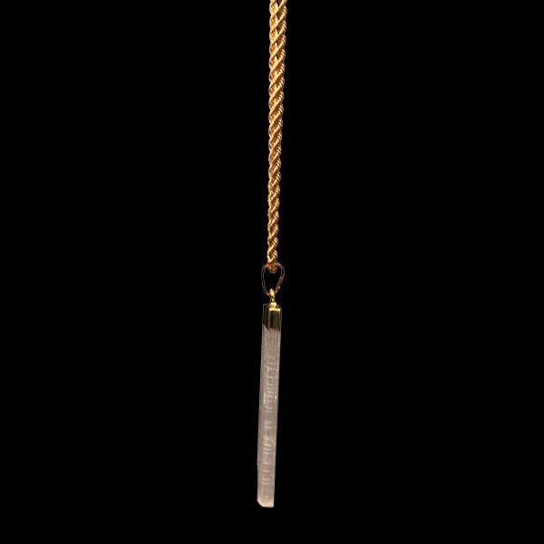 Petite Selenite Wand on Rope