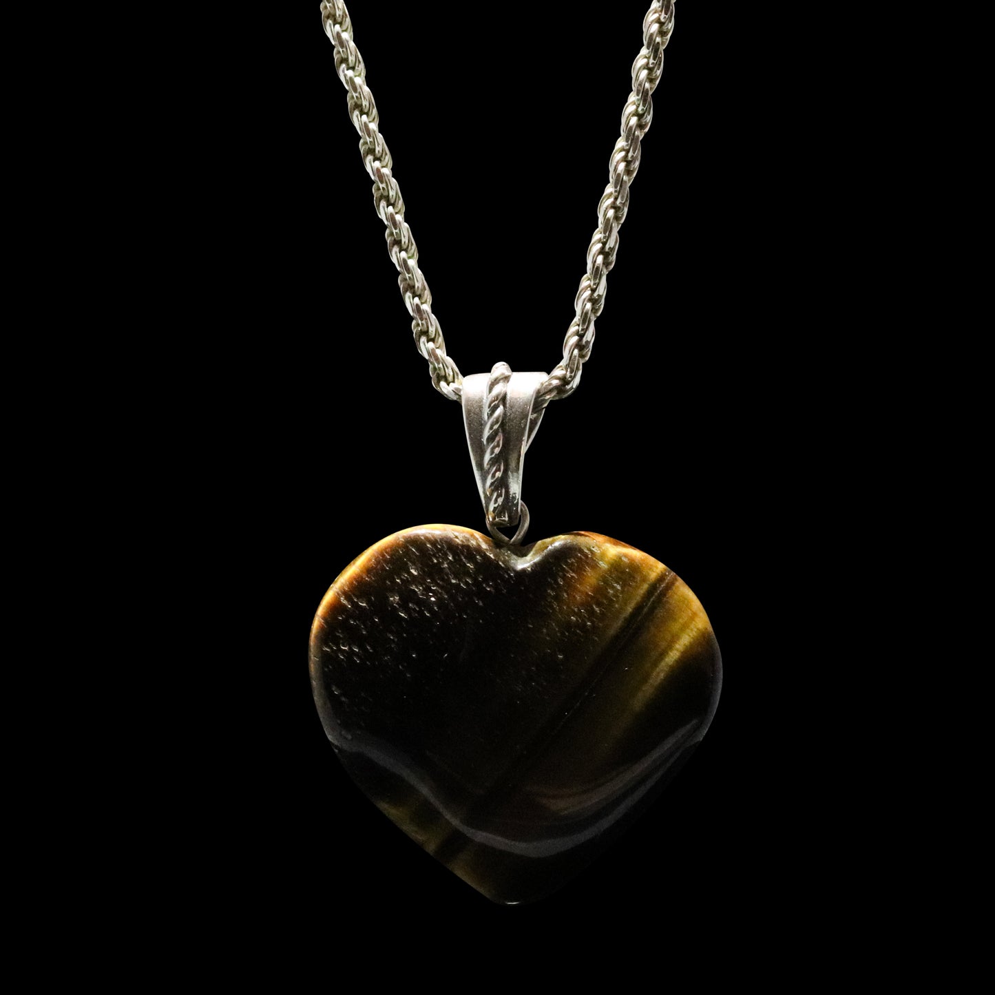 BLACKOUT TIGEREYE HEART