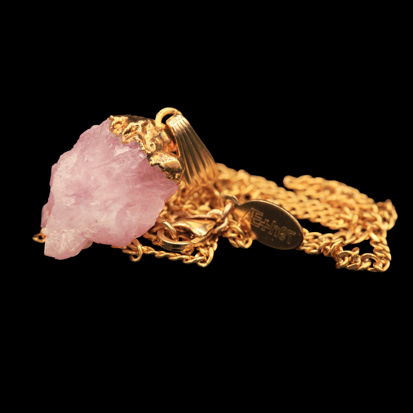 Rose Quartz Cluster on Curb