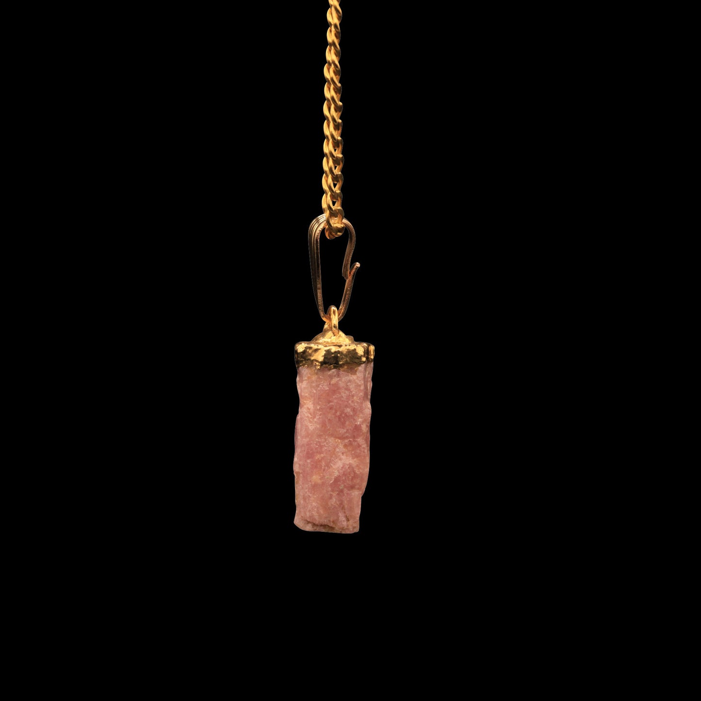 Raw Pink Tourmaline on Curb