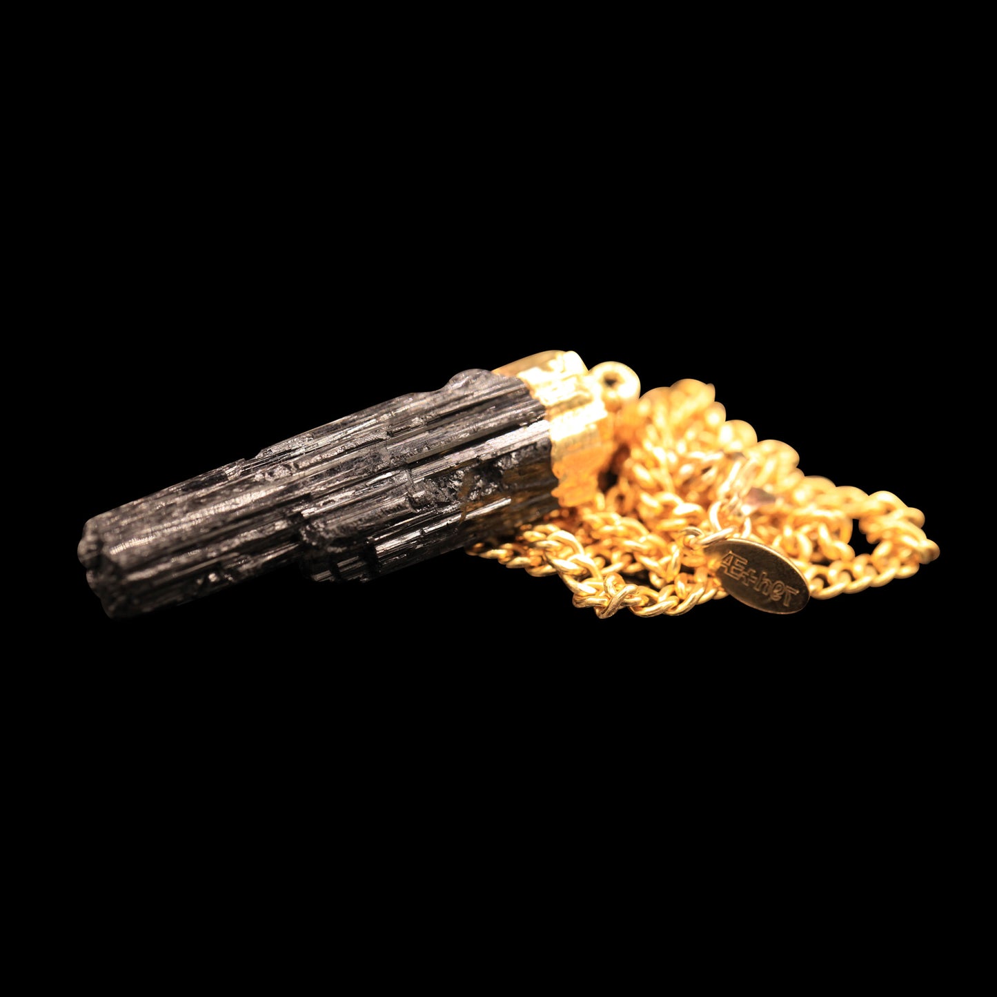 Raw Black Tourmaline on Curb