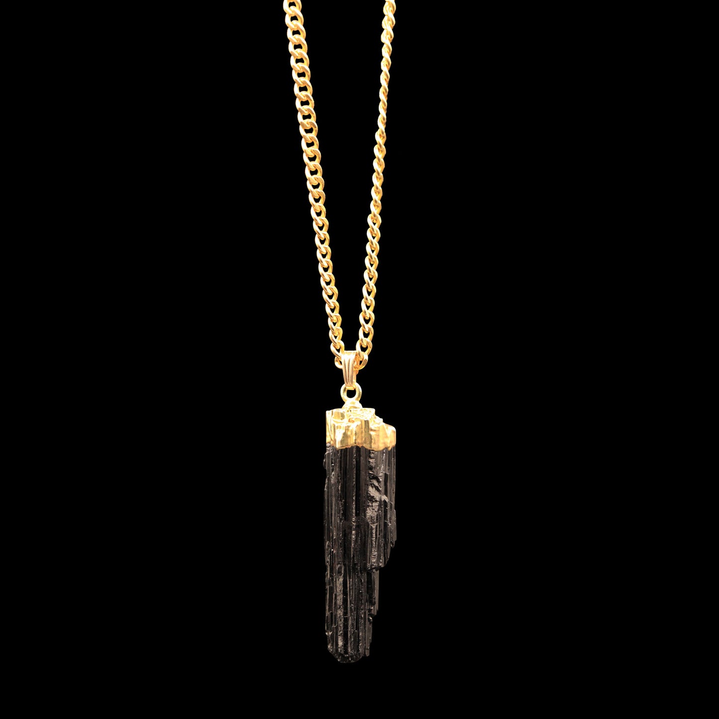 Raw Black Tourmaline on Curb