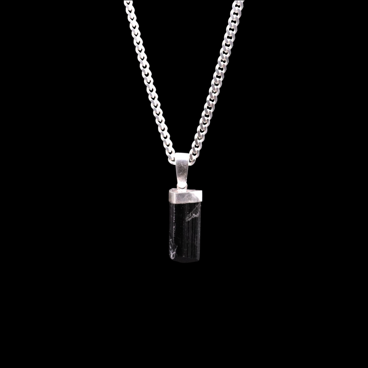 Raw Black Tourmaline on Curb