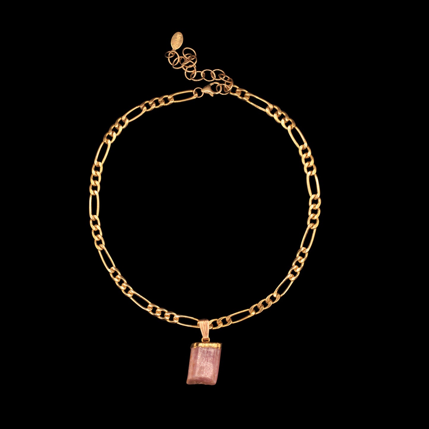Pink Tourmaline on Figaro Choker