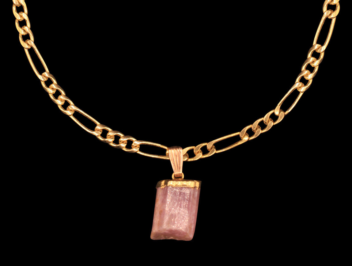 Pink Tourmaline on Figaro Choker