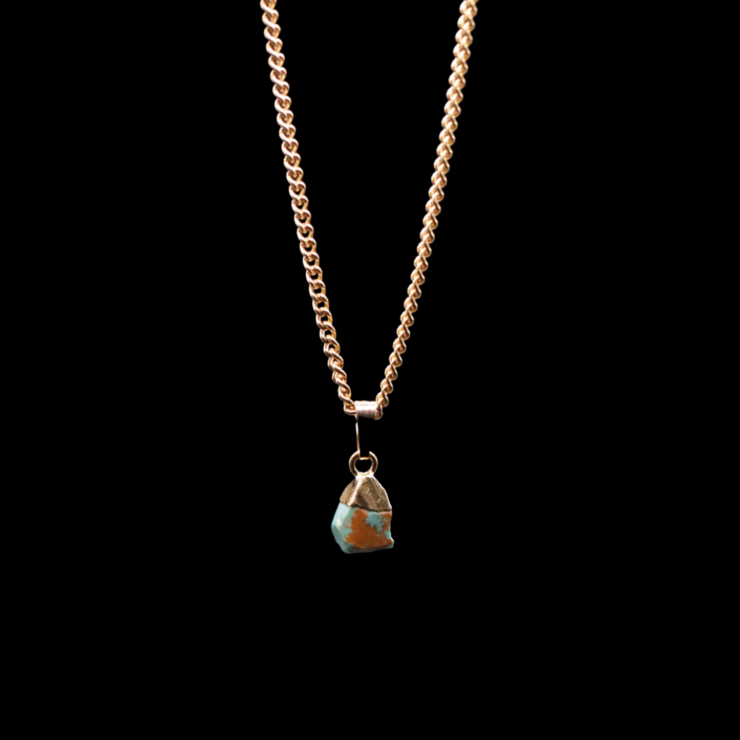 Ultra Petite Raw Turquoise on Curb