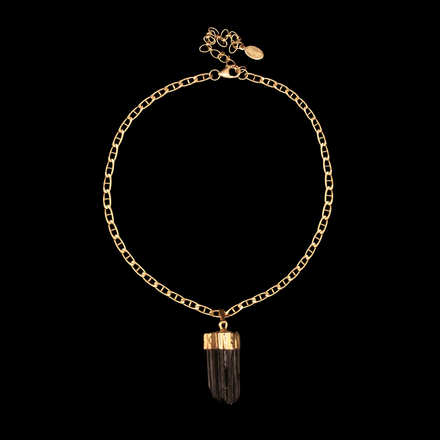 Raw Black Tourmaline Choker on Mariner