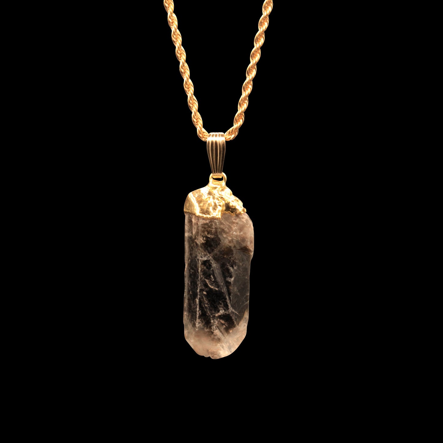 Smoky Quartz Point on Rope