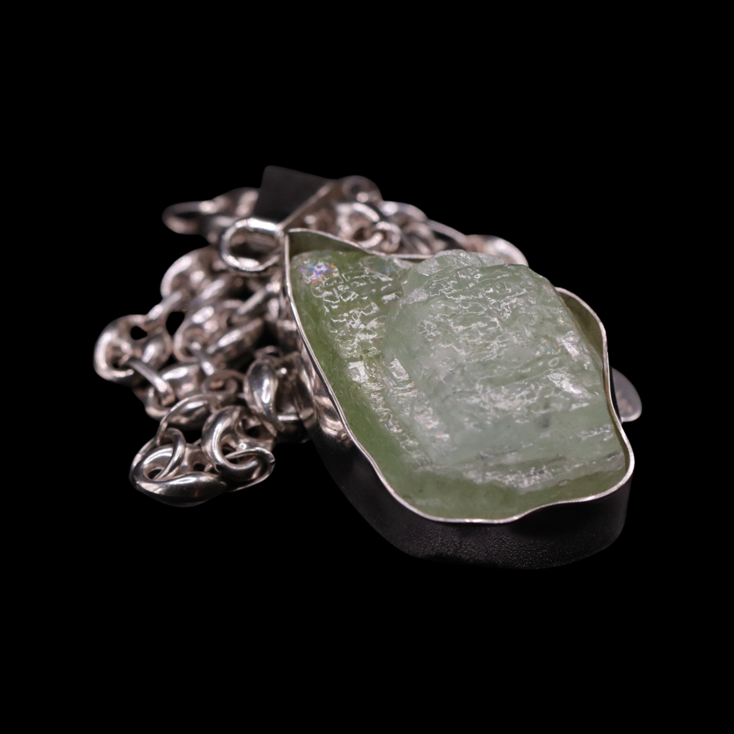 Natural Green Calcite on Gucci