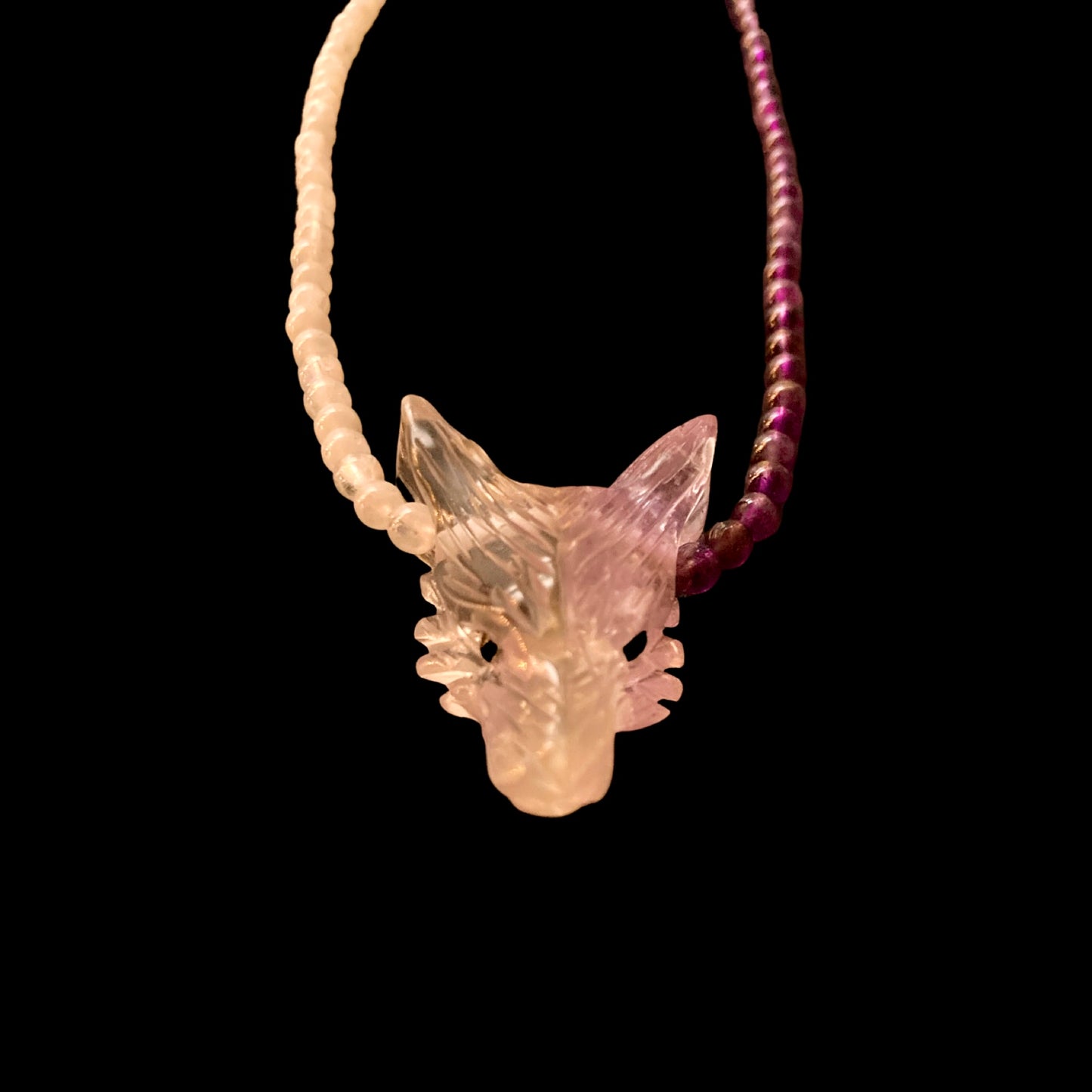 BUCKMOON22 X CLEAR QUARTZ + AMETHYST ON MOONSTONE + AMETHYST