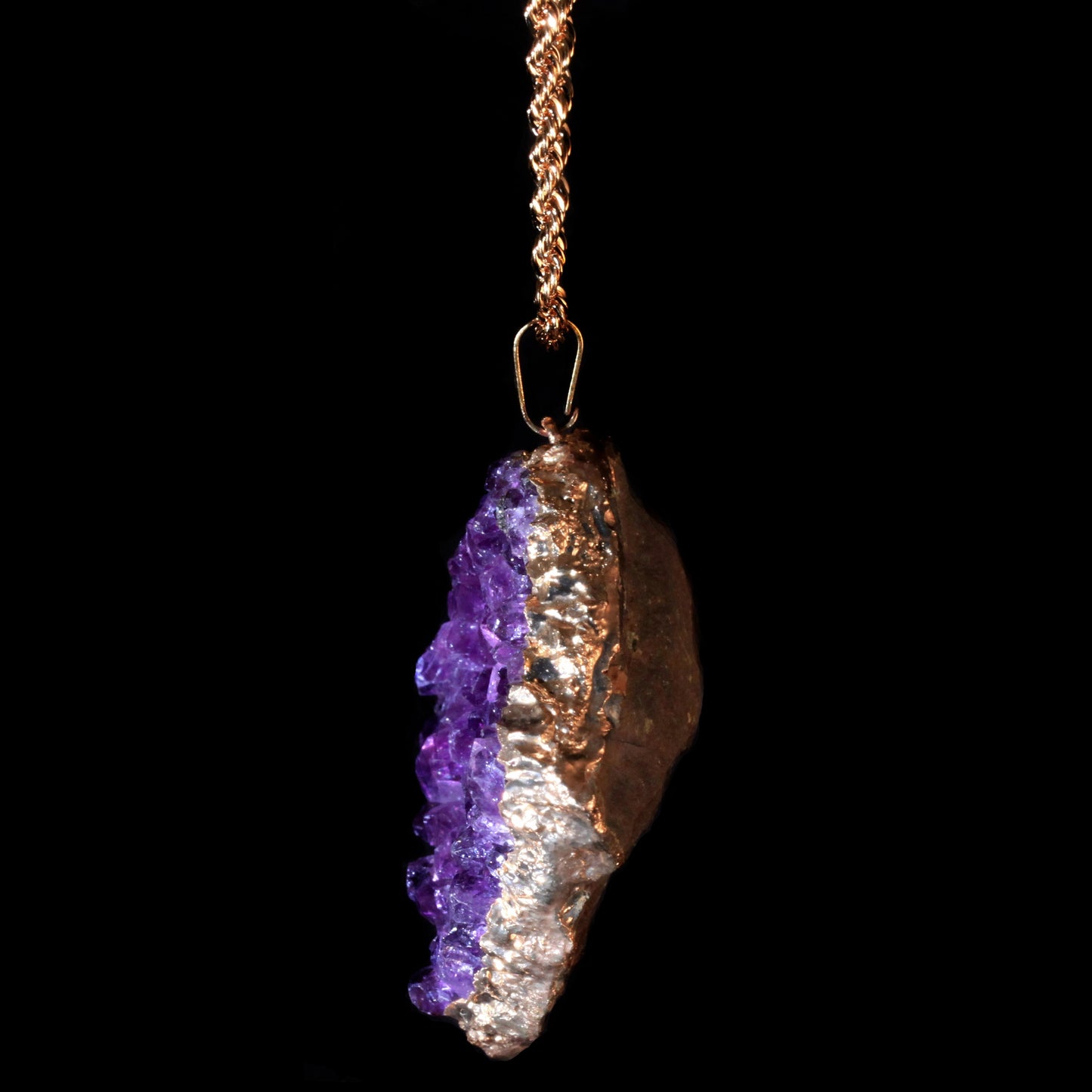 Amethyst Druzy on Rope