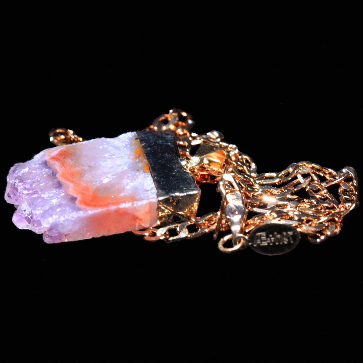 Raw Amethyst Slice on Curb