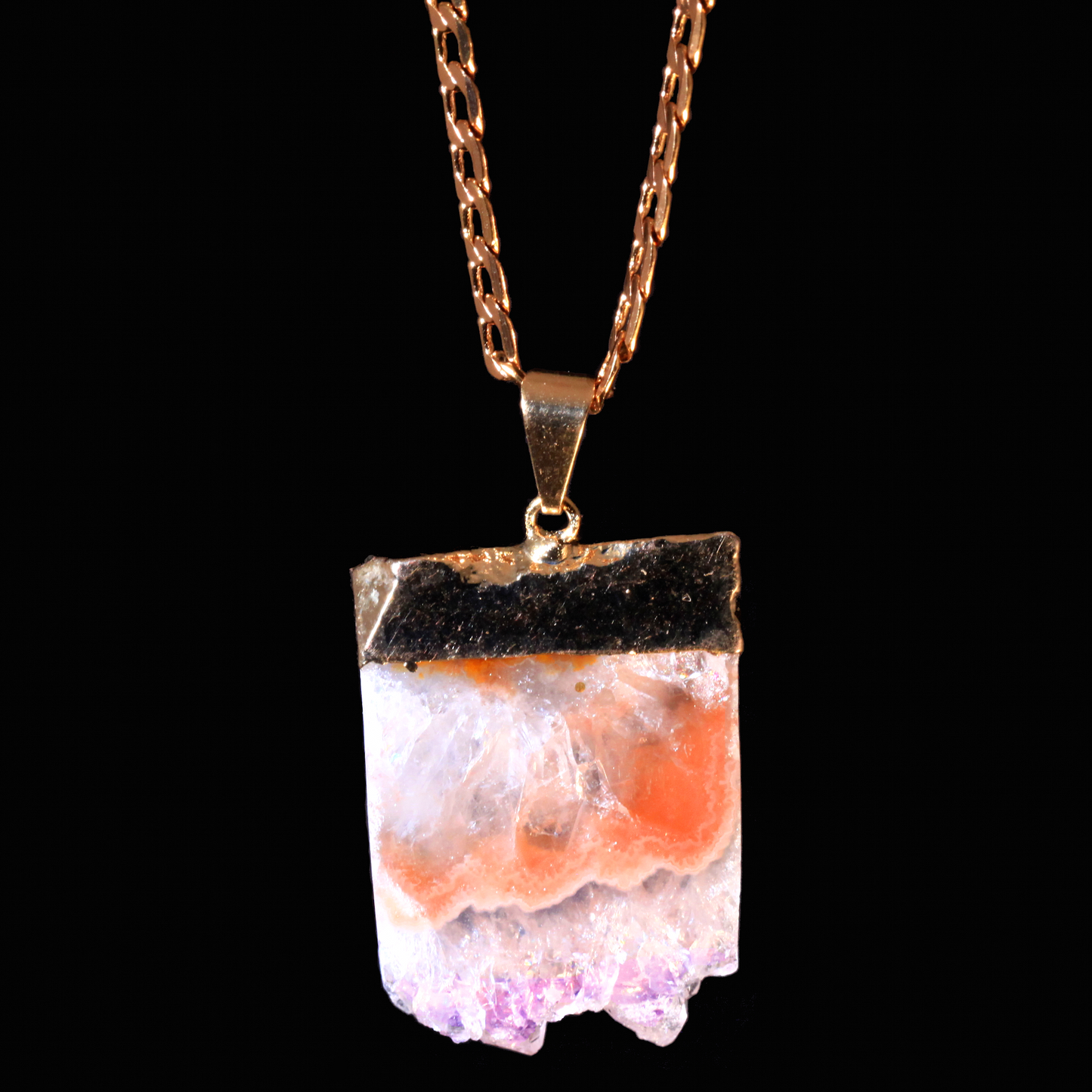 Raw Amethyst Slice on Curb