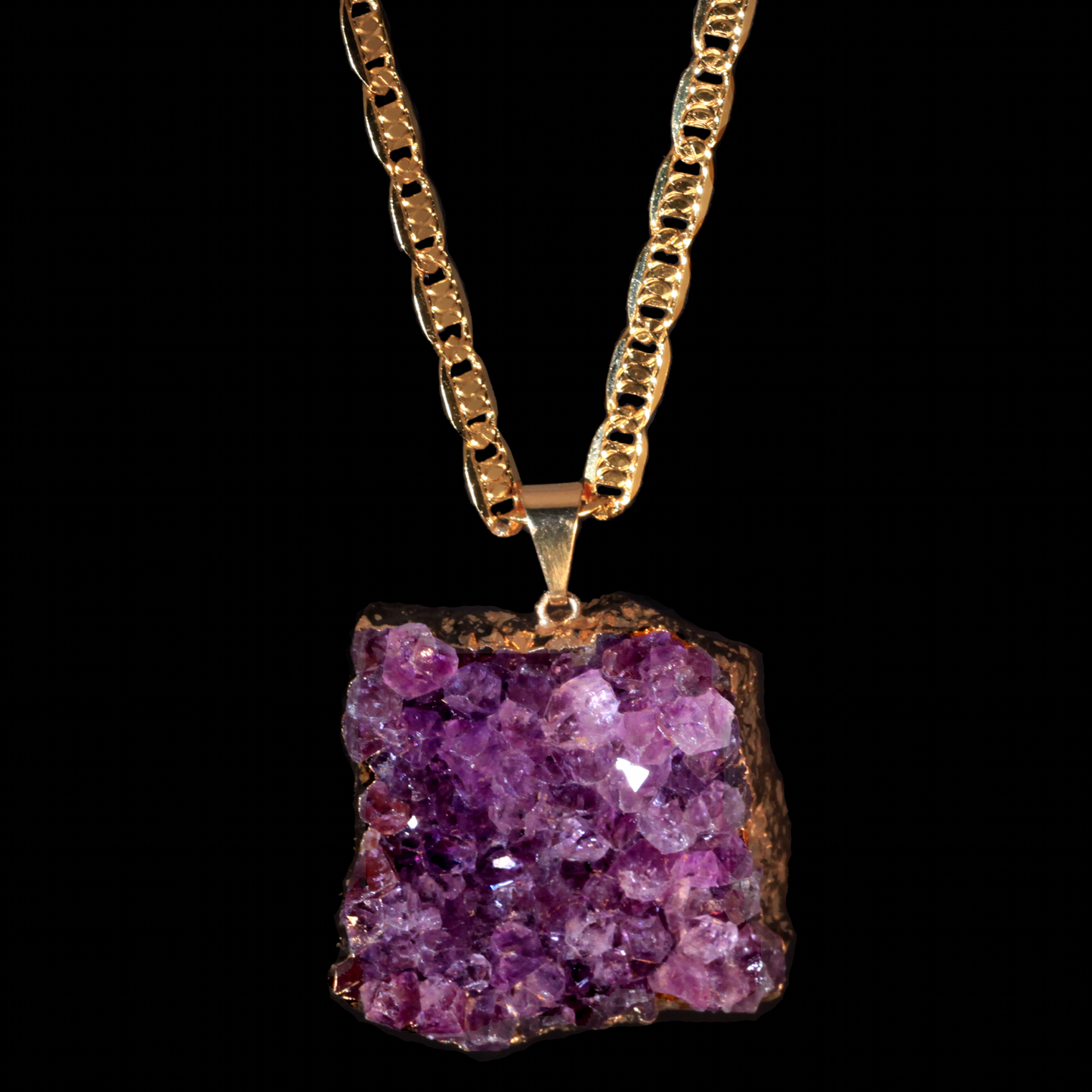 Amethyst Druzy on Valentino