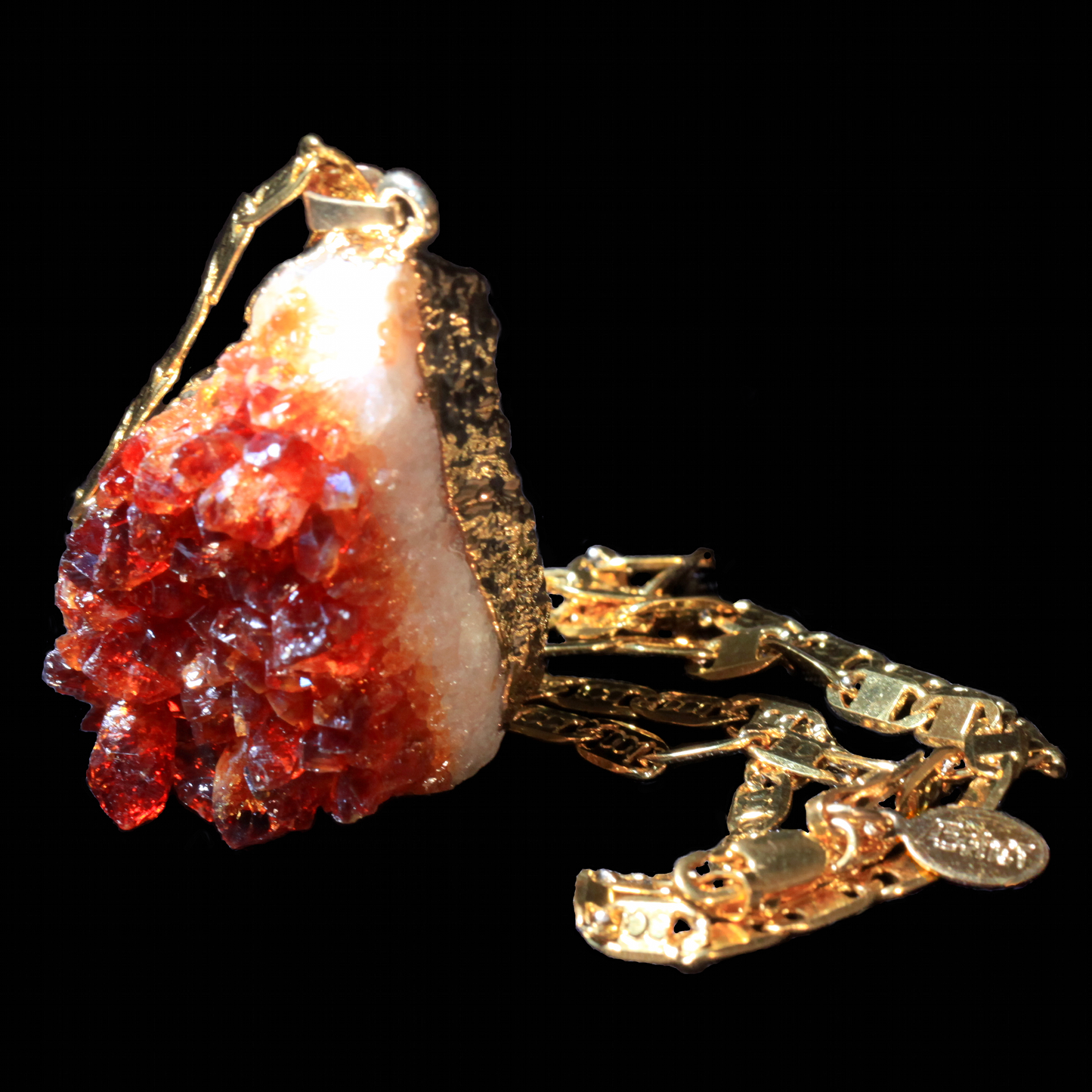 Citrine Druzy on Valentino