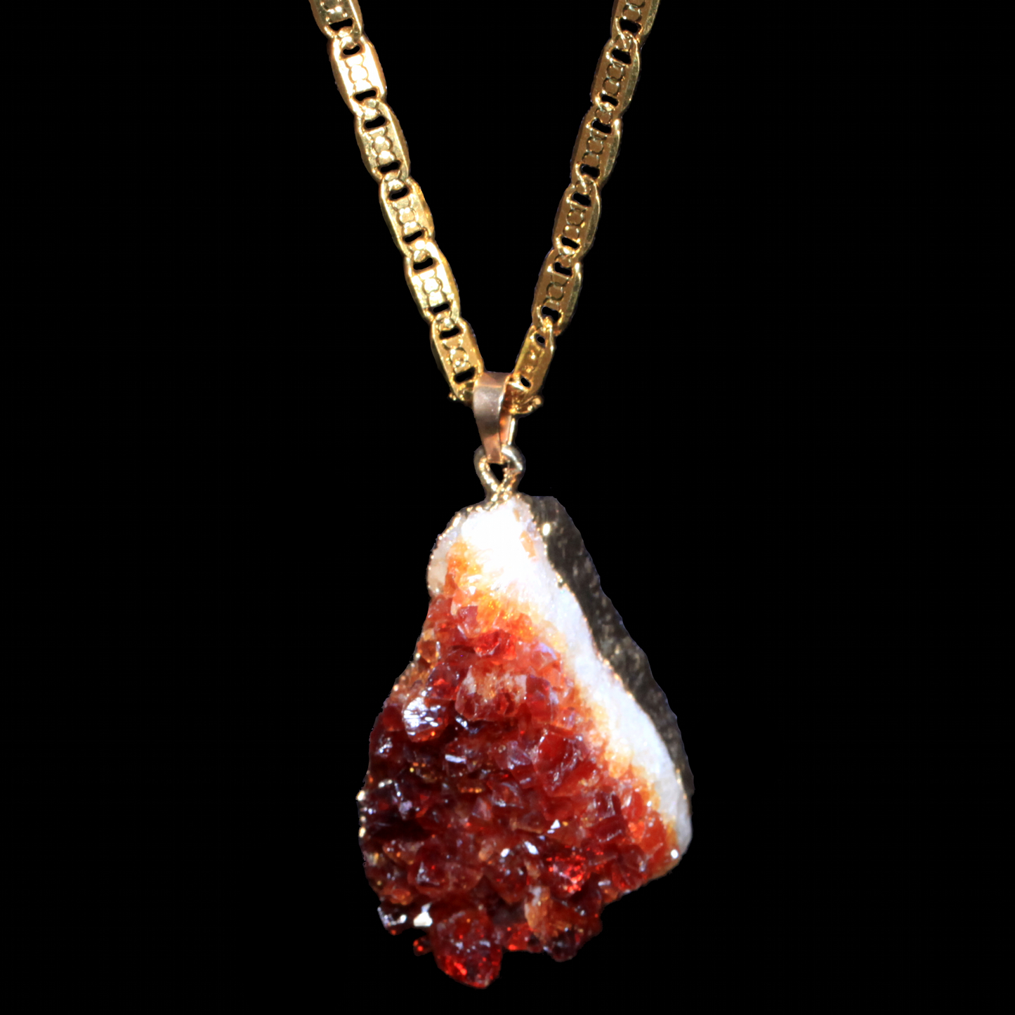 Citrine Druzy on Valentino