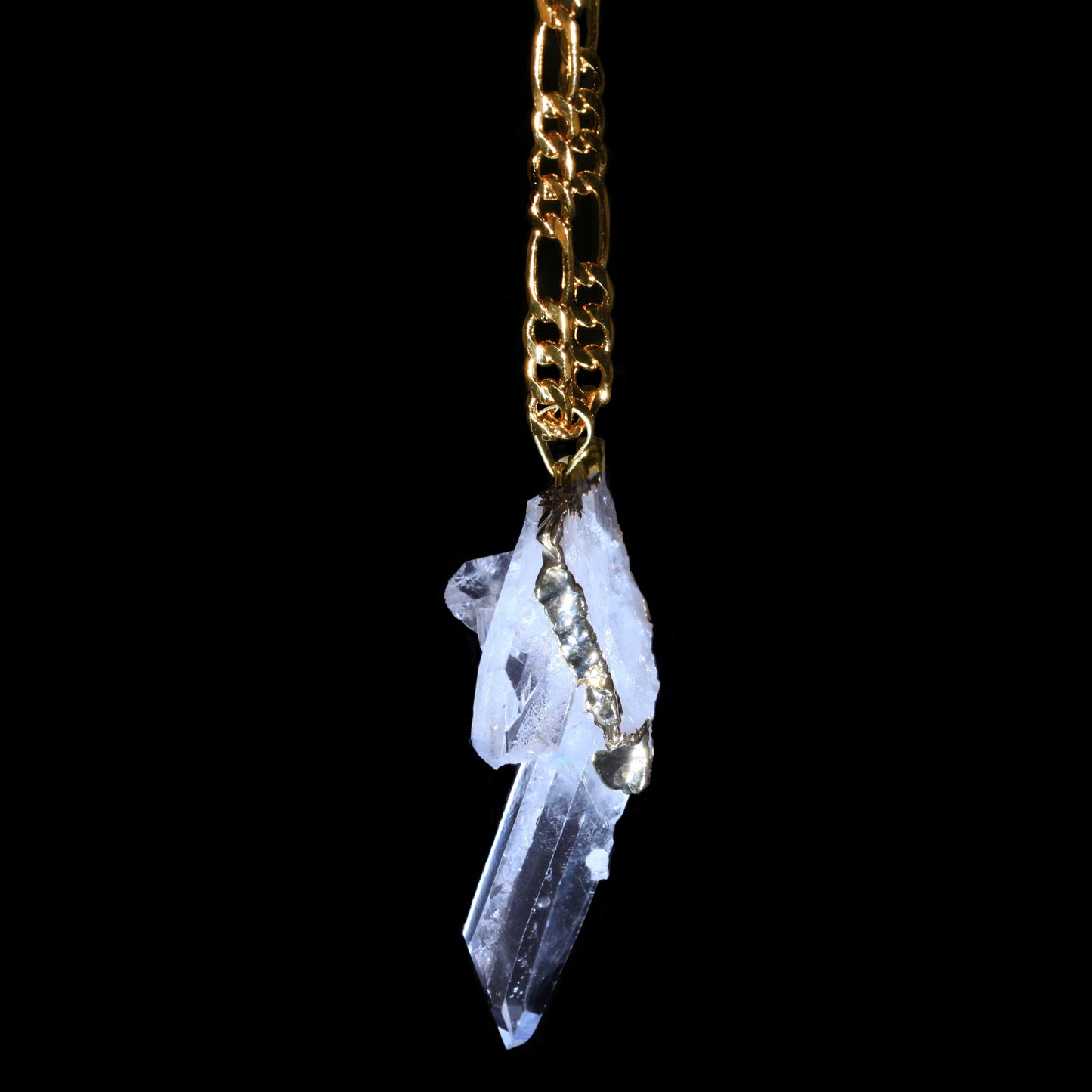 "Crucifix" Clear Quartz Cluster on Figaro