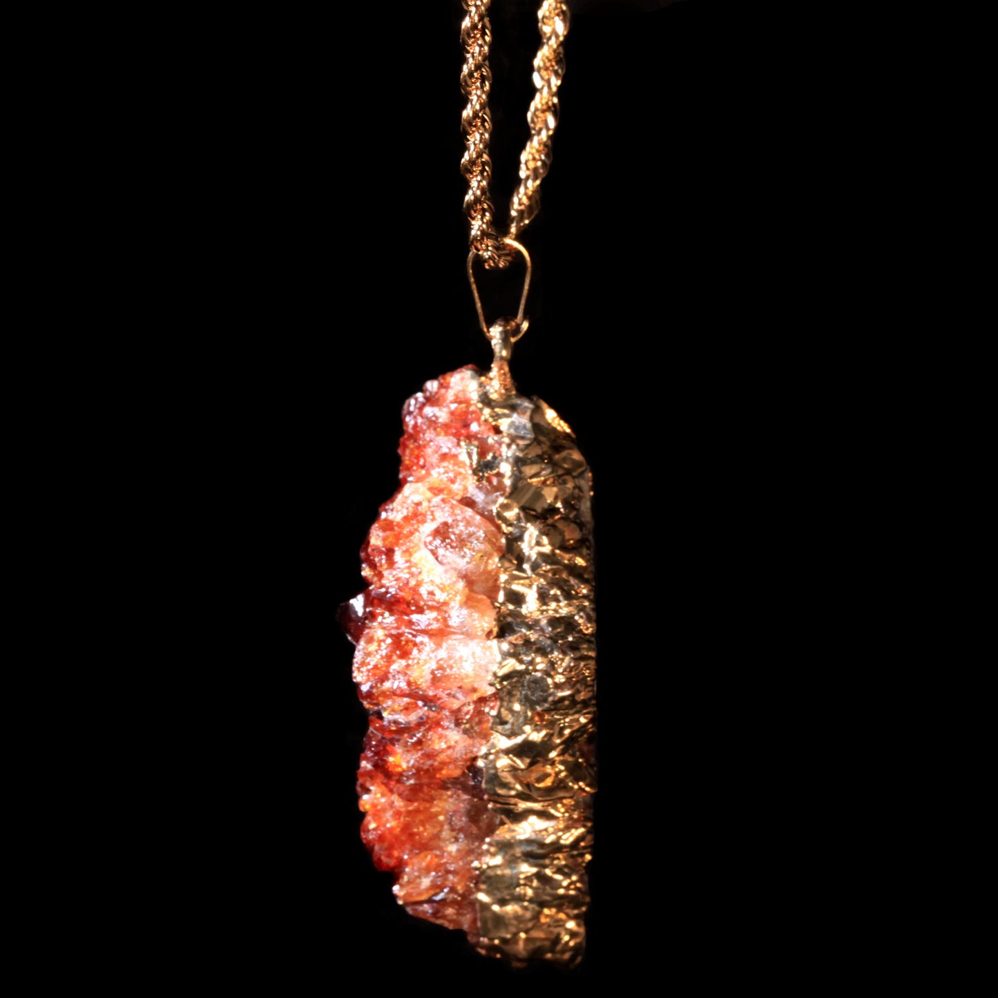 Citrine Druzy on Rope
