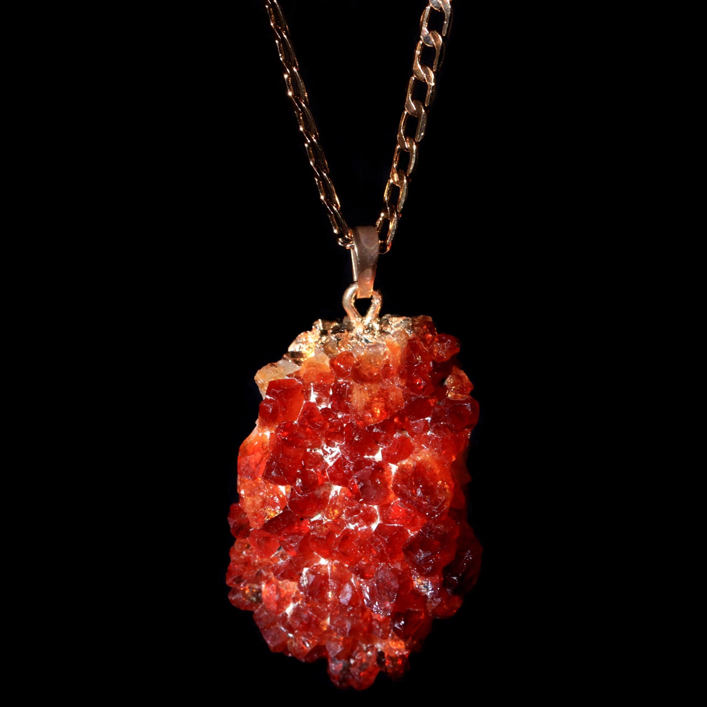 Citrine Druzy on Curb