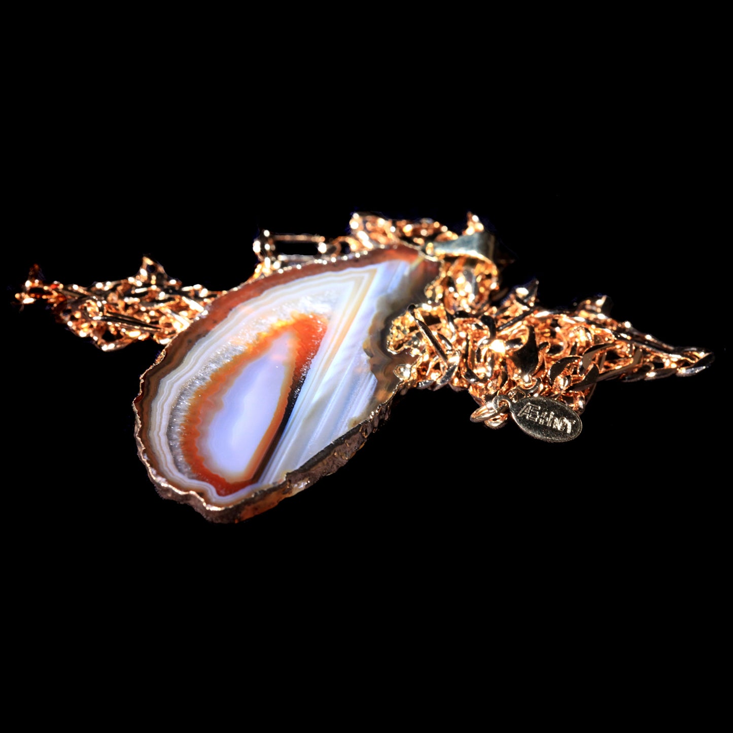 Natural Agate Slice on Figaro