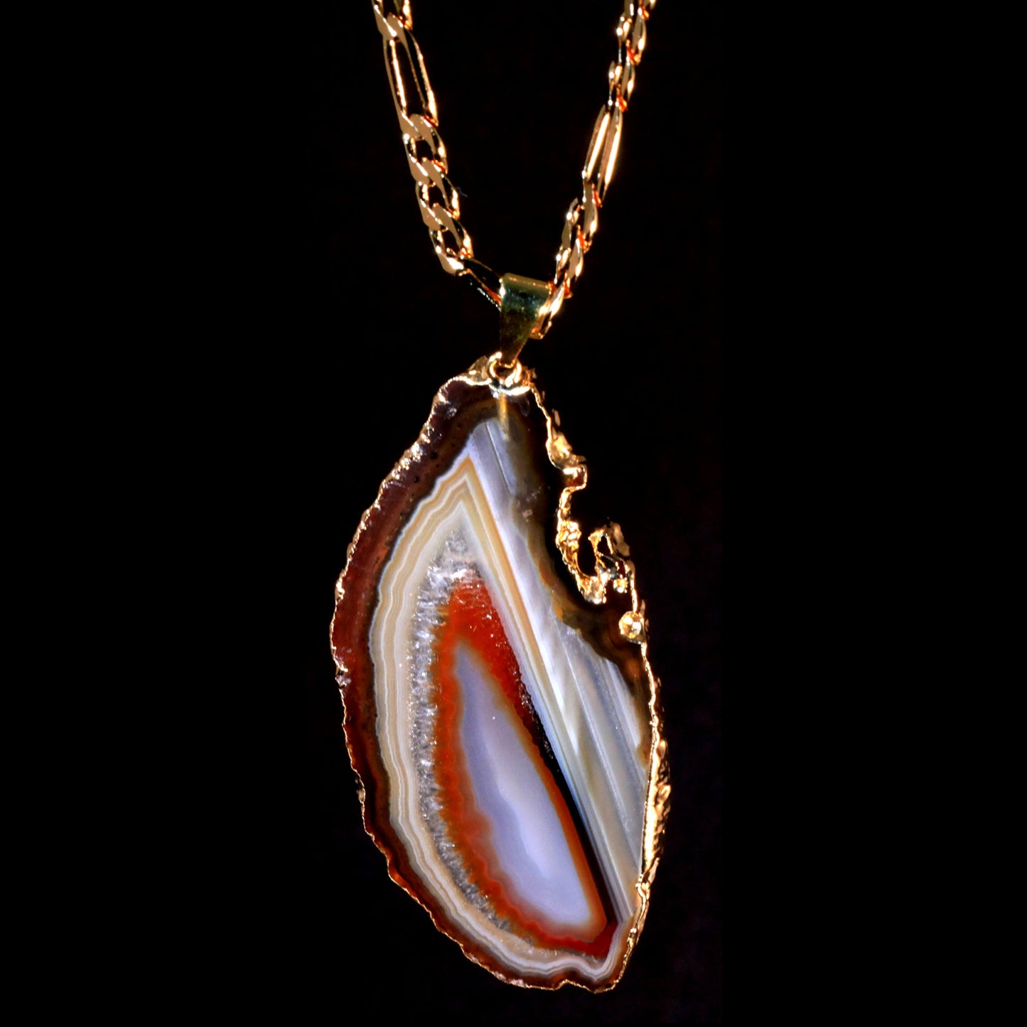 Natural Agate Slice on Figaro