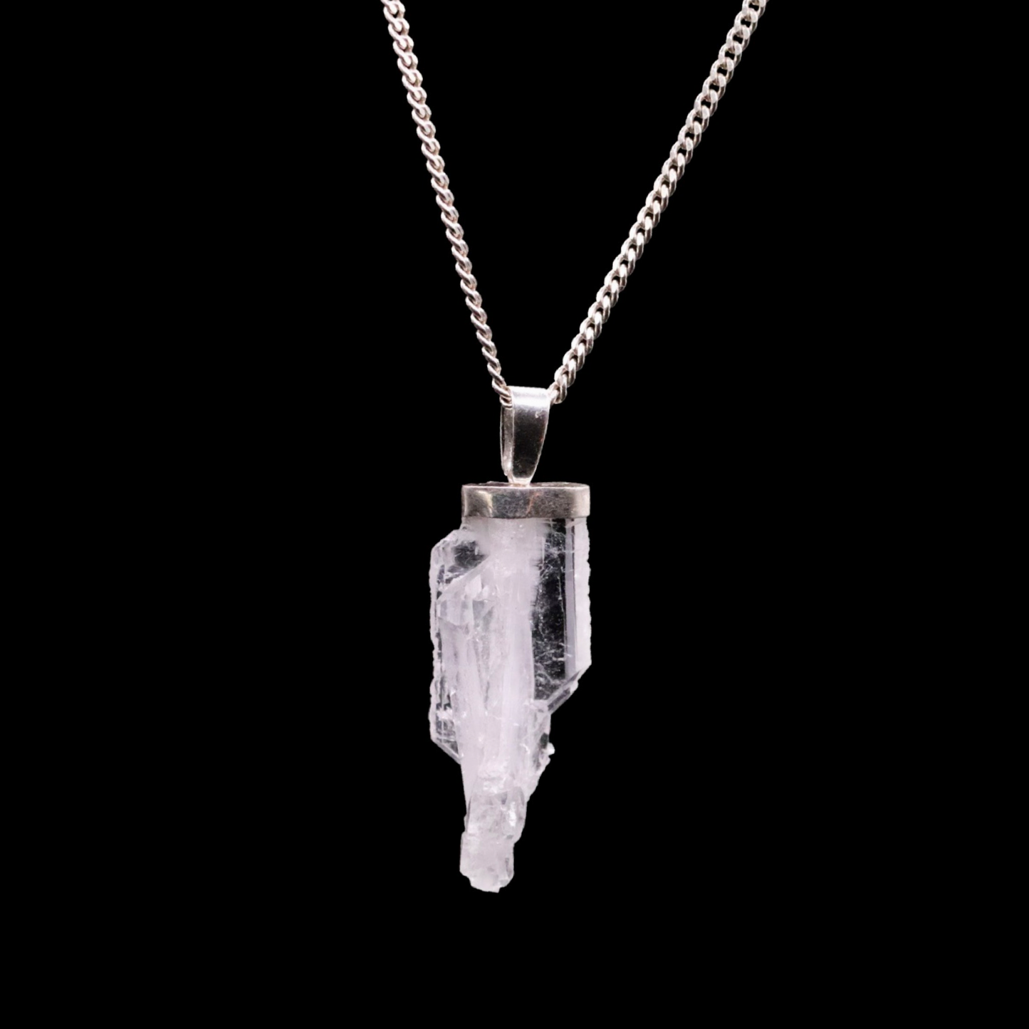 Raw Clear Quartz Cluster on Curb