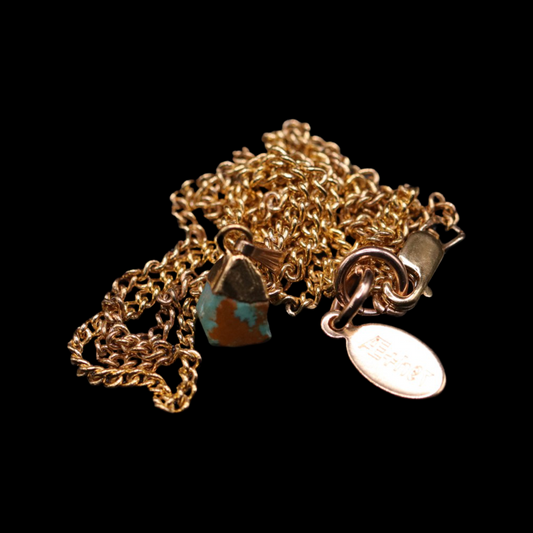 Ultra Petite Raw Turquoise on Curb