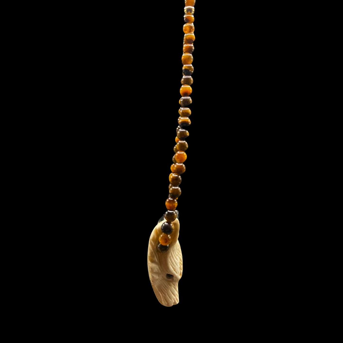 HARVESTMOON22 X HOWLITE + BLACK OBSIDIAN ON YELLOW TIGER EYE