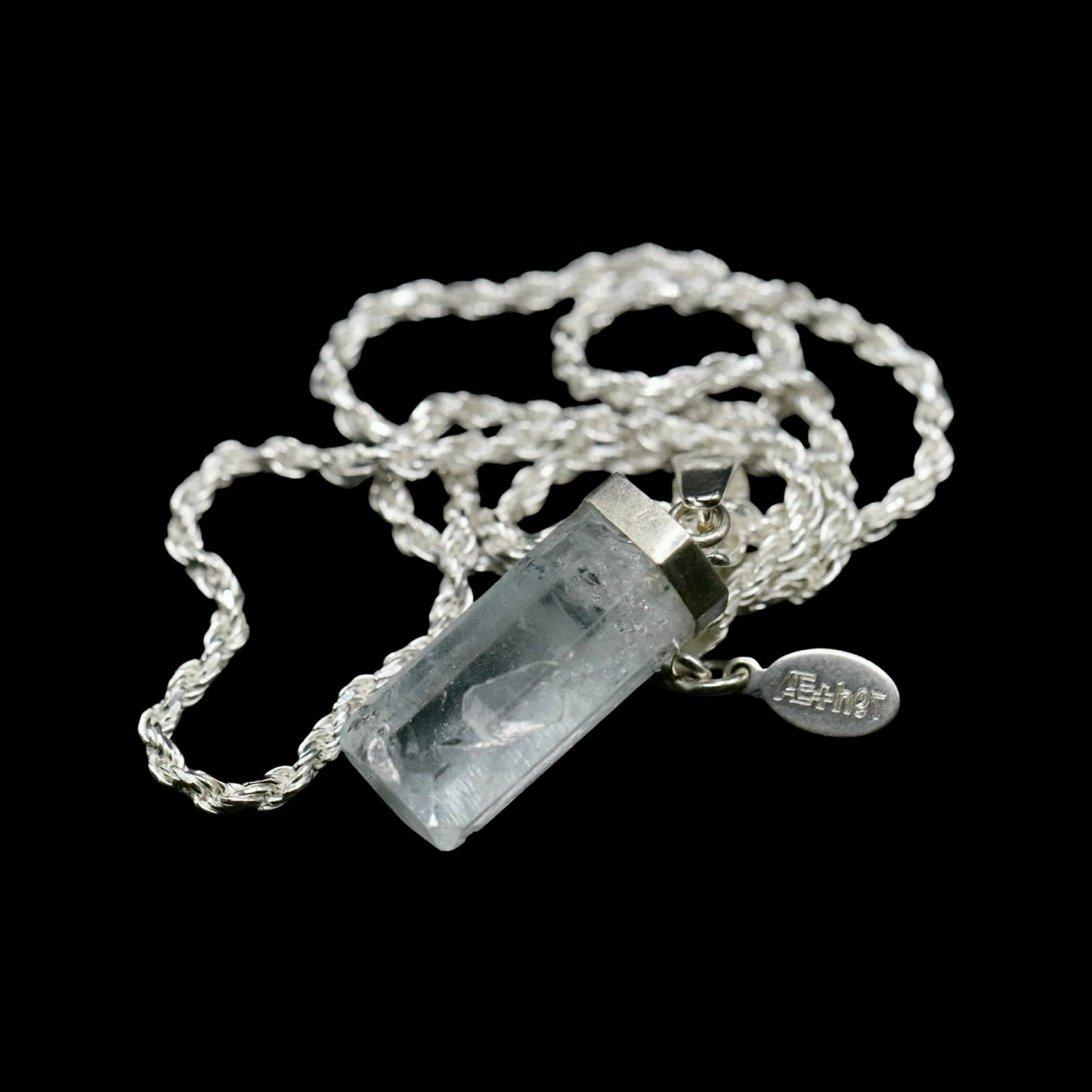 Natural Aquamarine on Rope