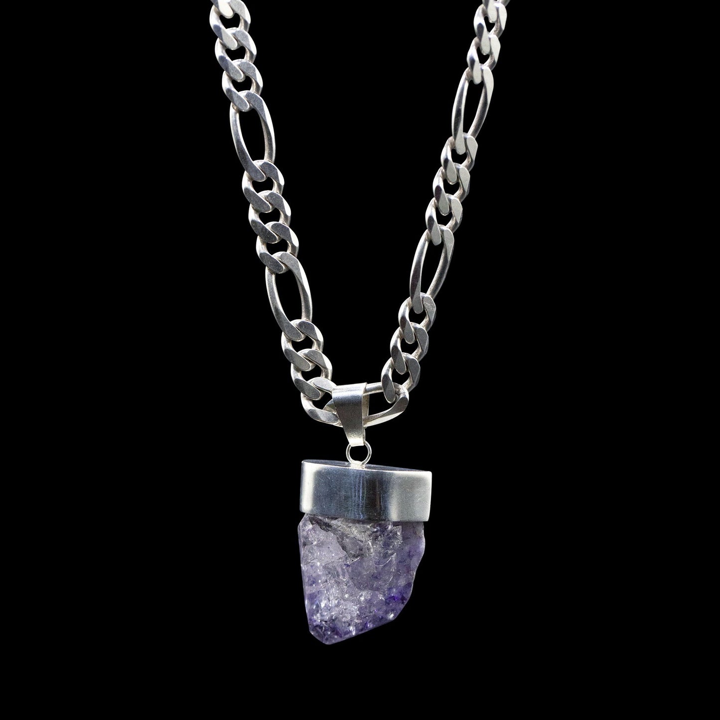 Colossal Purple Crackle Quartz on Figaro