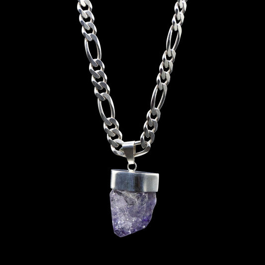 Colossal Purple Crackle Quartz on Figaro