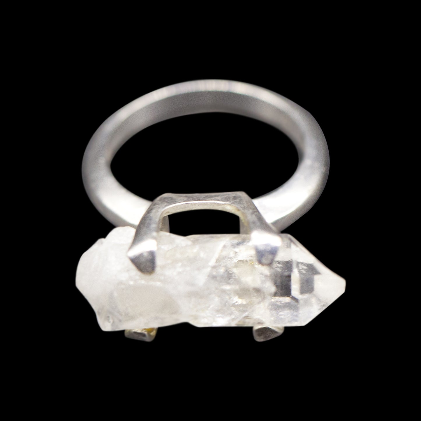 Raw Quartz Sterling Silver Ring