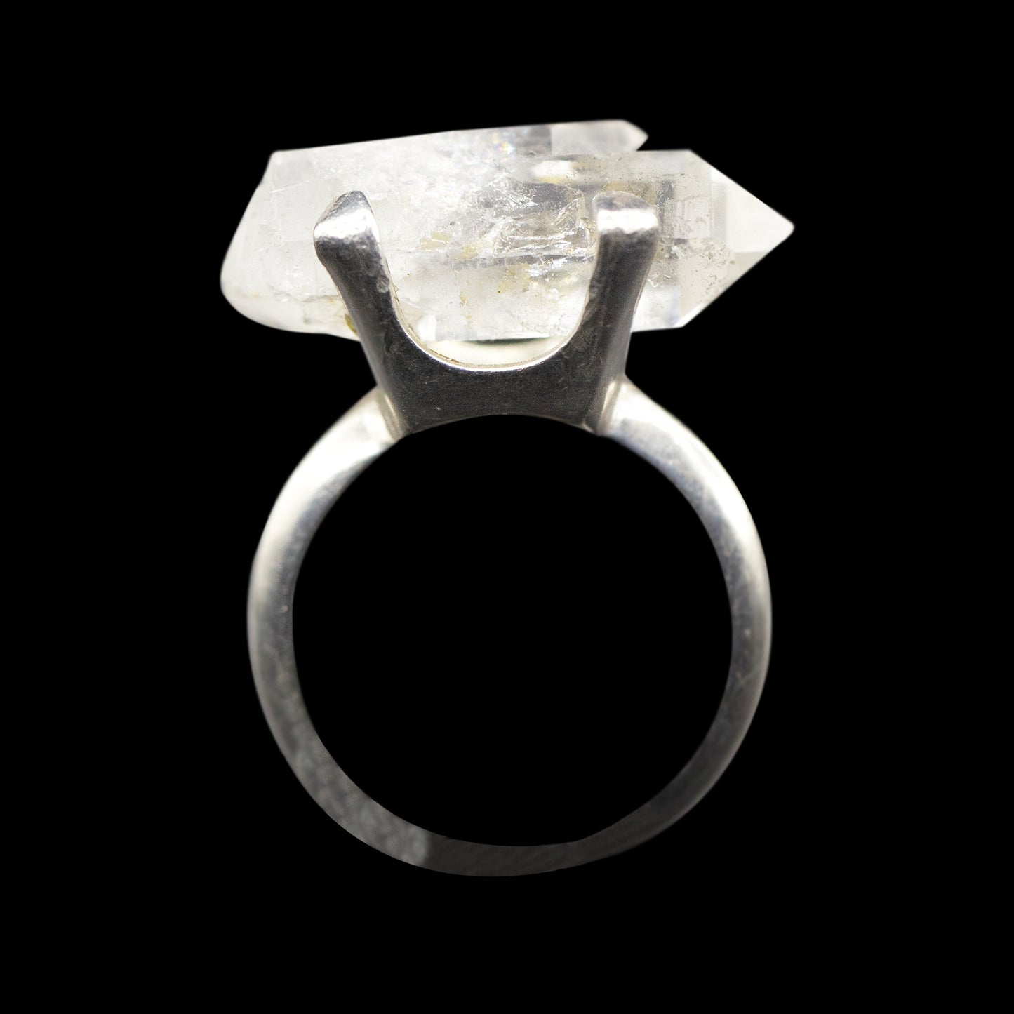 Raw Quartz Sterling Silver Ring