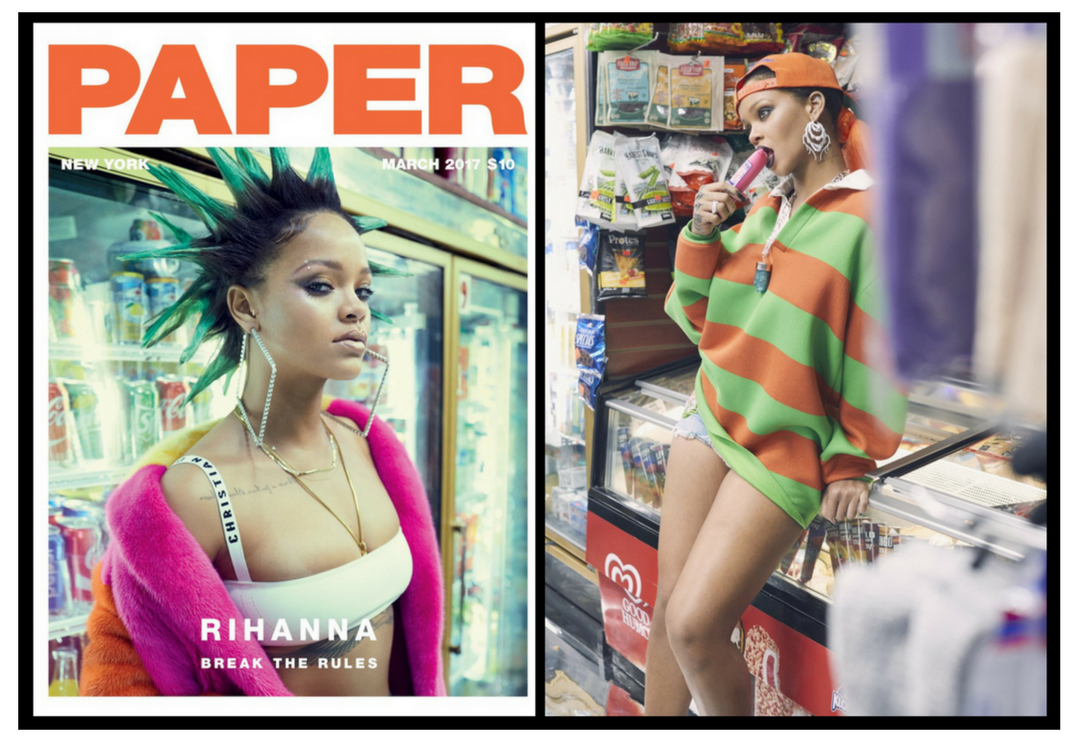 PRESS: RIHANNA X AETHER 79 IN MARCH 2017 ISSUE OF PAPER MAGAZINE