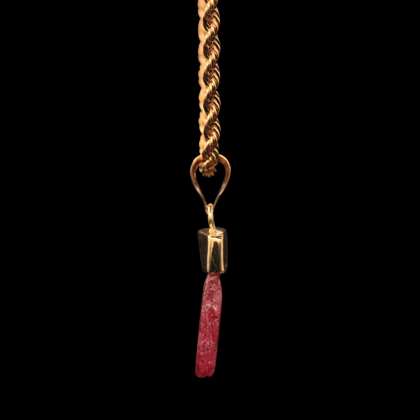 10.11 CARAT NATURAL UNTREATED TANZANIAN RUBY GEM ON ROPE