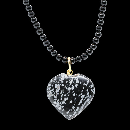 BLACKOUT SNOWFLAKE OBSIDIAN HEART