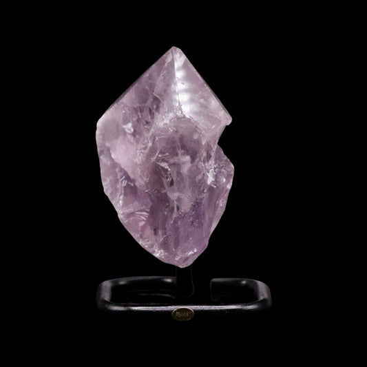 Smoky Amethyst Point on Black Stand