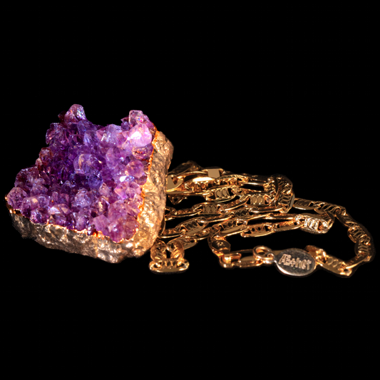 Amethyst Druzy on Valentino