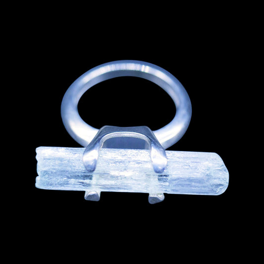 Raw Aquamarine Sterling Silver Ring