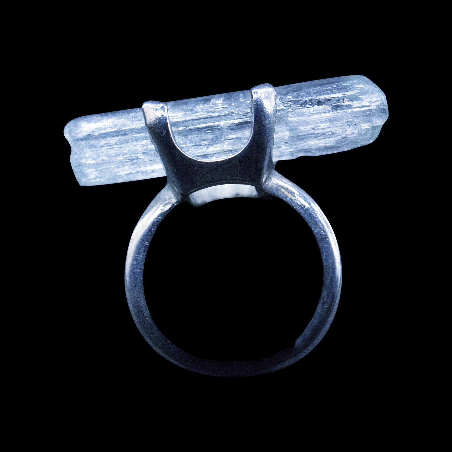 Raw Aquamarine Sterling Silver Ring